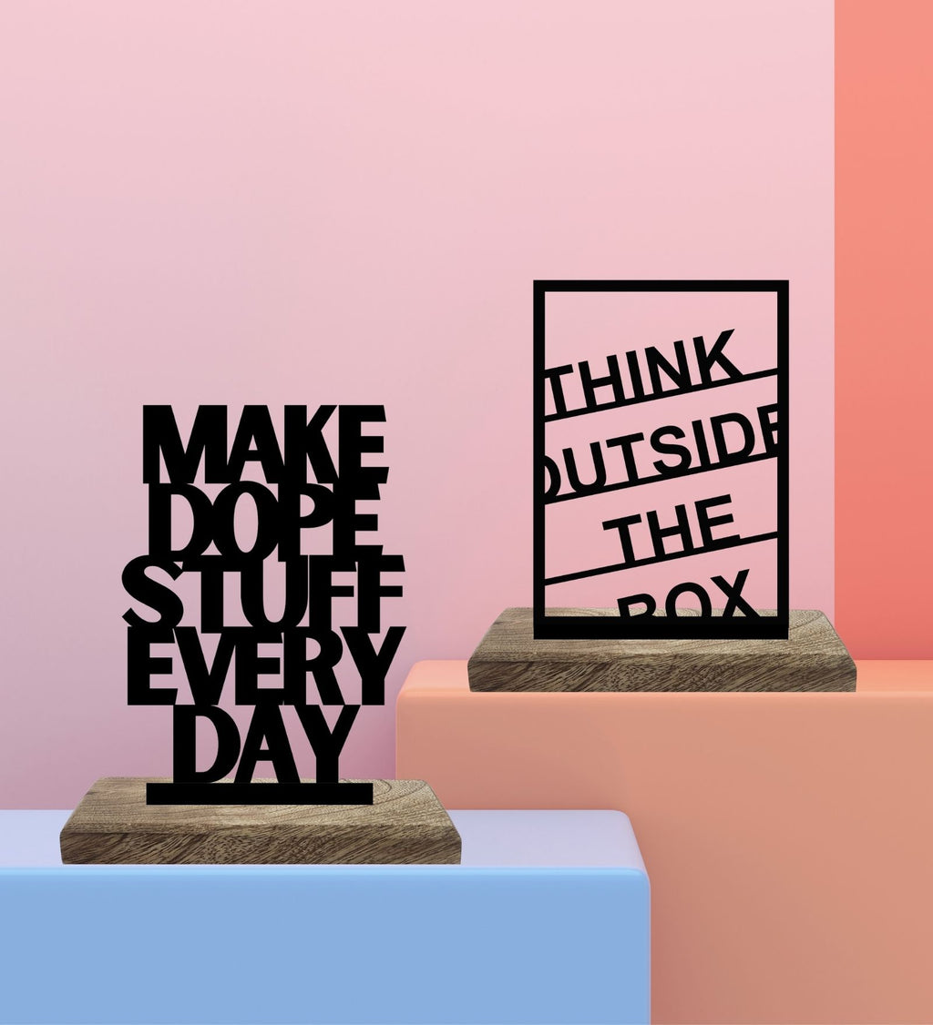 Dope Ideas, Daily Execution Set of 2 Table Décor