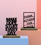 Dope Ideas, Daily Execution Set of 2 Table Décor