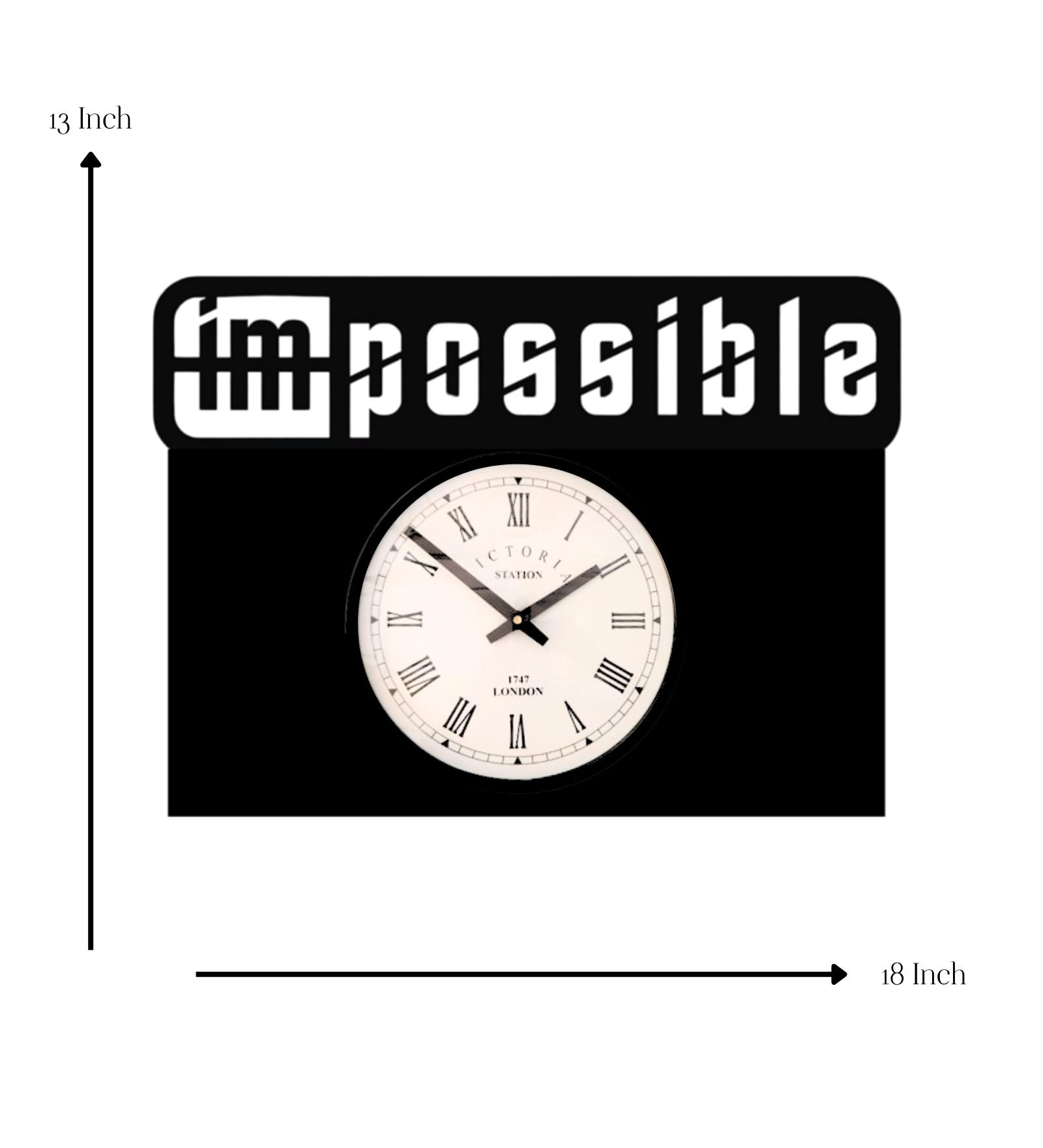 Impossible Motivation Wall Clock