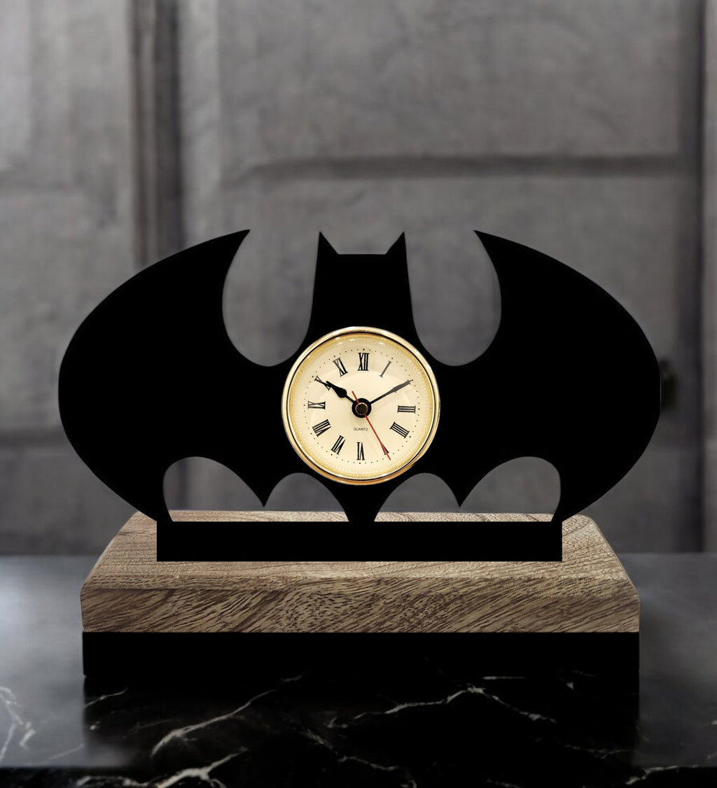 Batman Black Table Clock