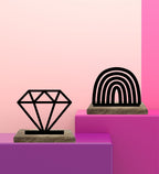 Shimmering Spectrum Set of 2 Table Décor