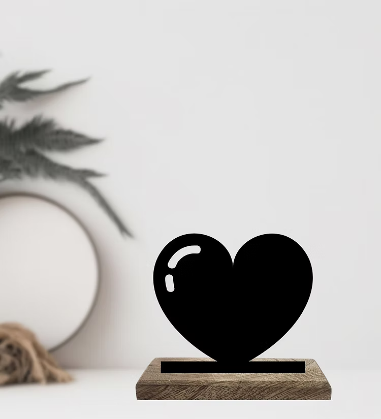 Heart and Peace Set of 2 Table Décor