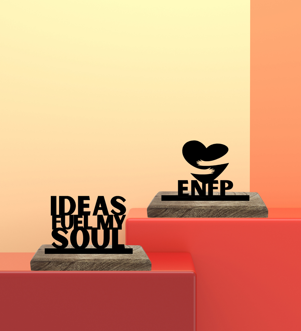ENFP Myers Briggs Set of 2 Table Décor