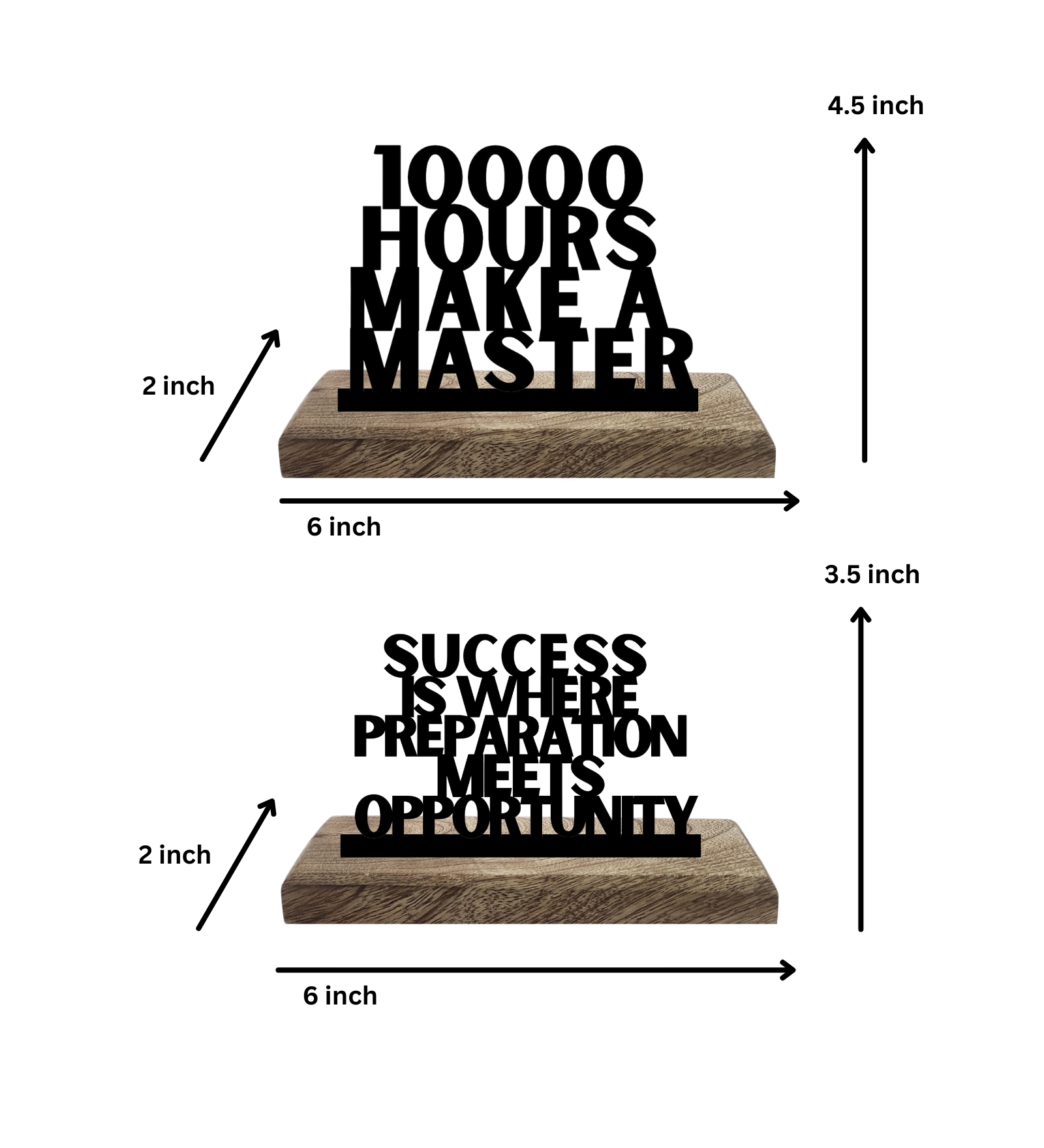 Train and Triumph Set of 2 Table Décor