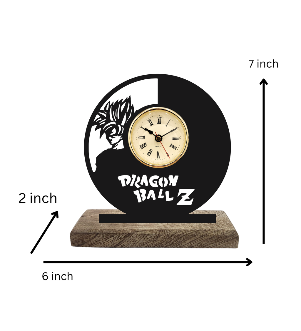 Dragon Ball Z Black Table Clock