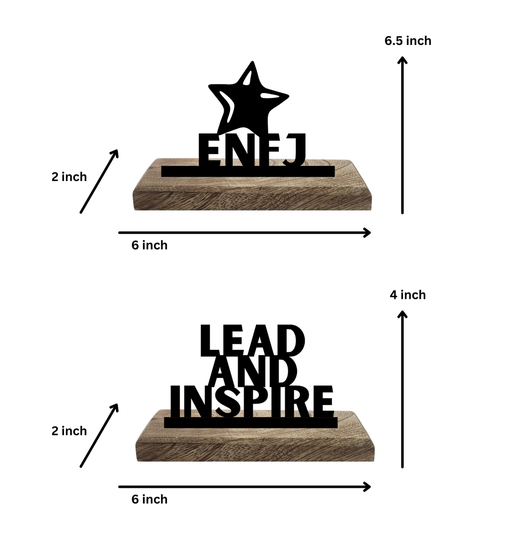 ENFJ Myers Briggs Set of 2 Table Décor