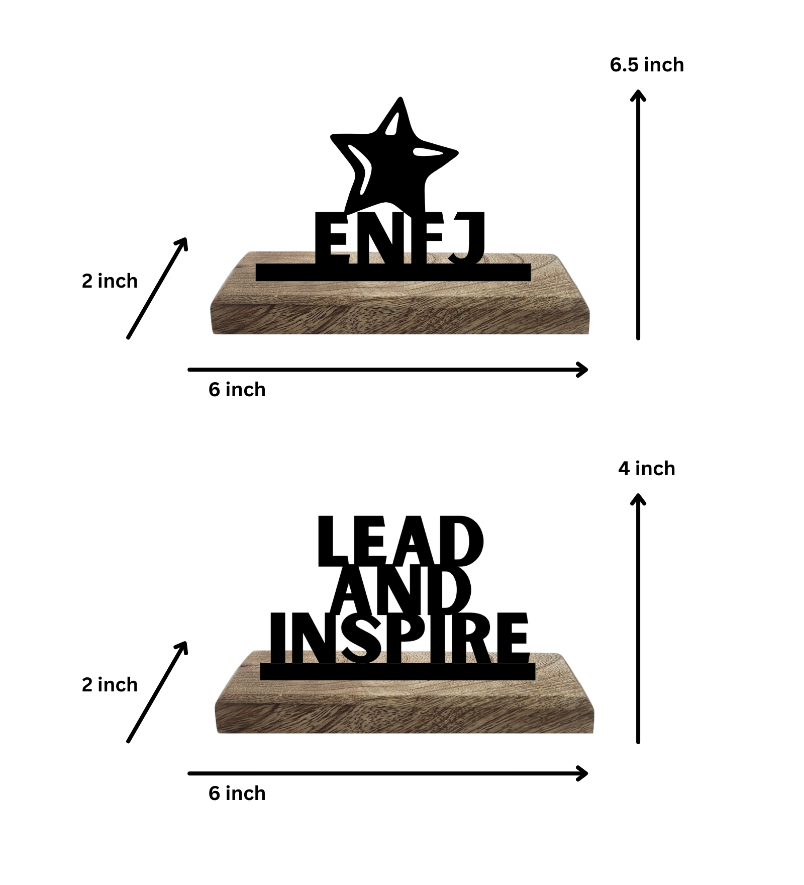 ENFJ Myers Briggs Set of 2 Table Décor
