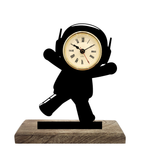 Astronaut Black Table Clock