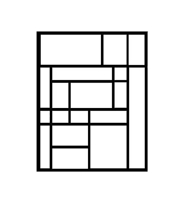 Rectangular Creative Pattern Panel