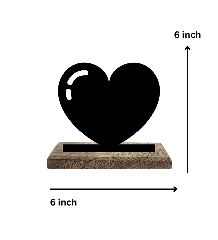 Heart and Peace Set of 2 Table Décor