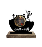 Rick and Morty Black Table Clock