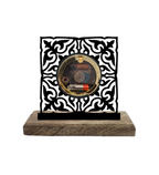 Square Aesthetic Black Table Clock