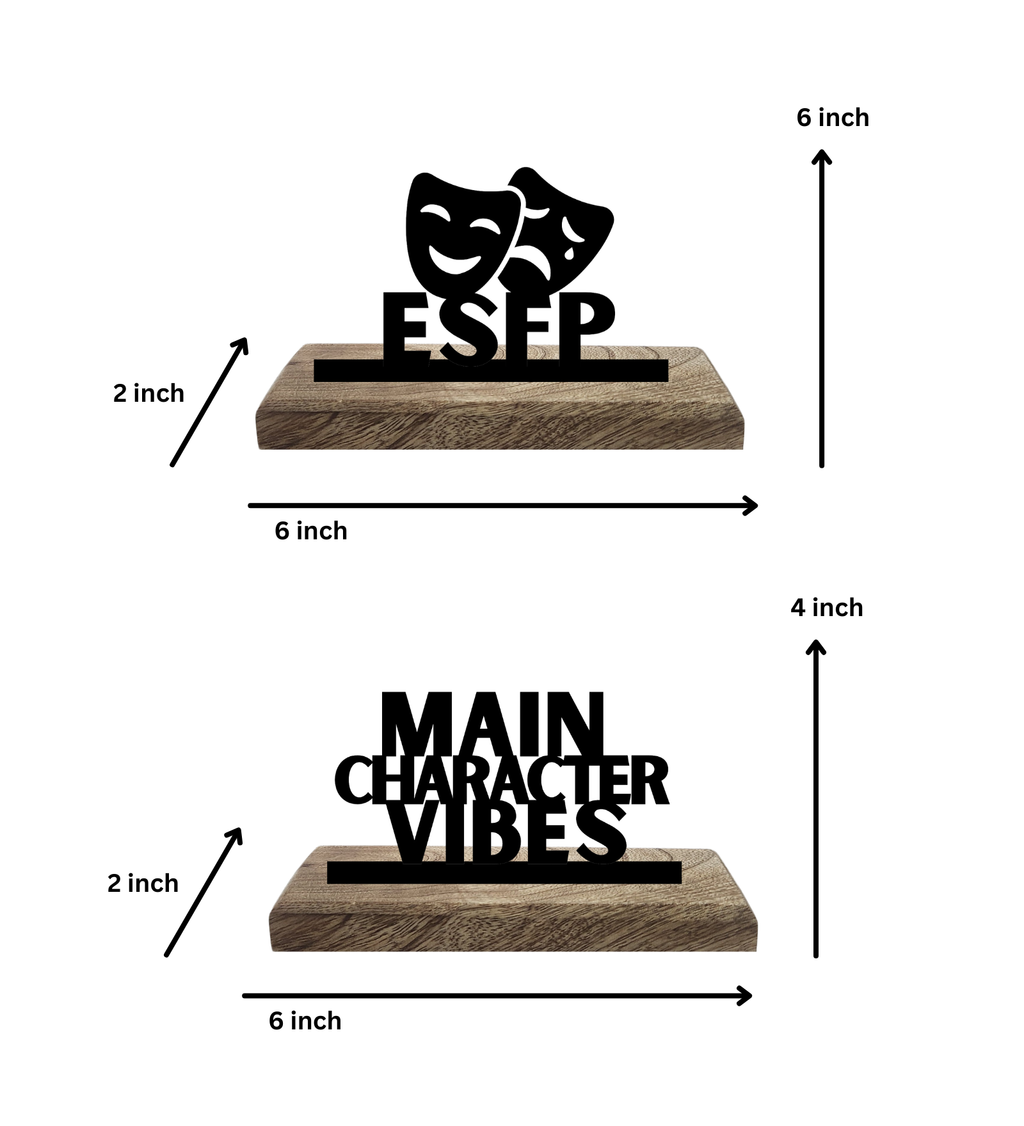 ESFP Myers Briggs Set of 2 Table Décor
