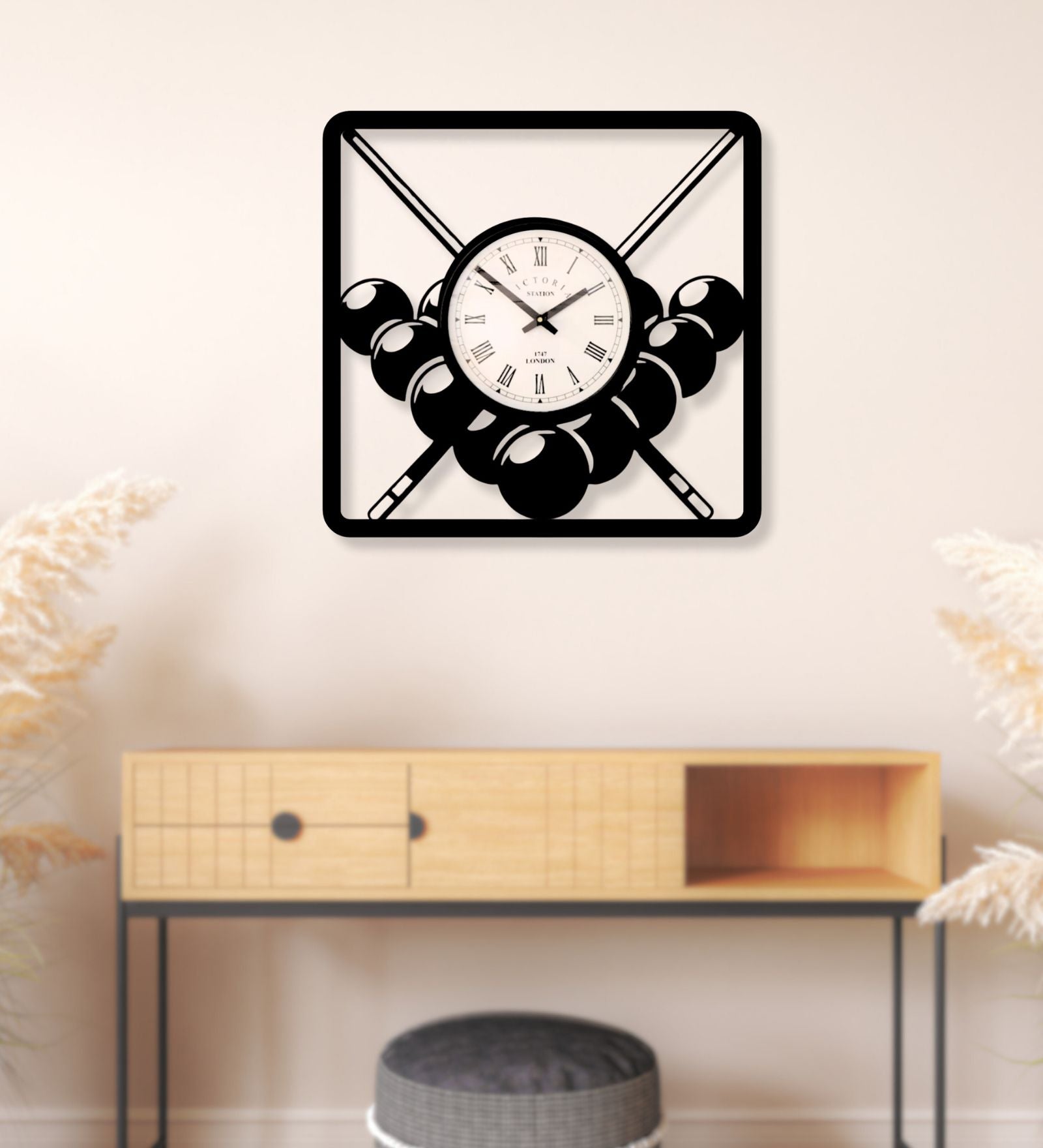 Snooker Pool Wall Clock