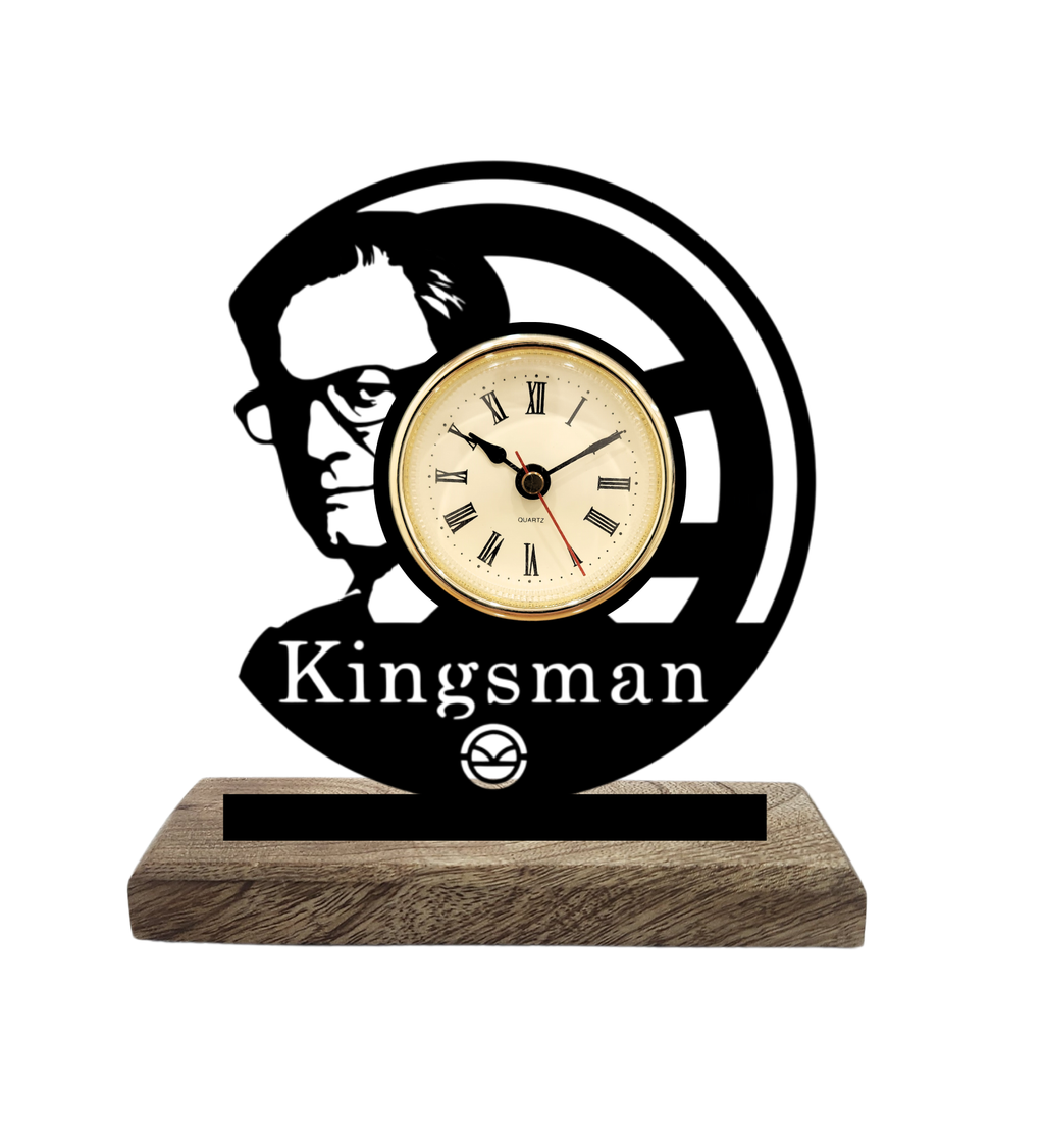 Kingsman Black Table Clock