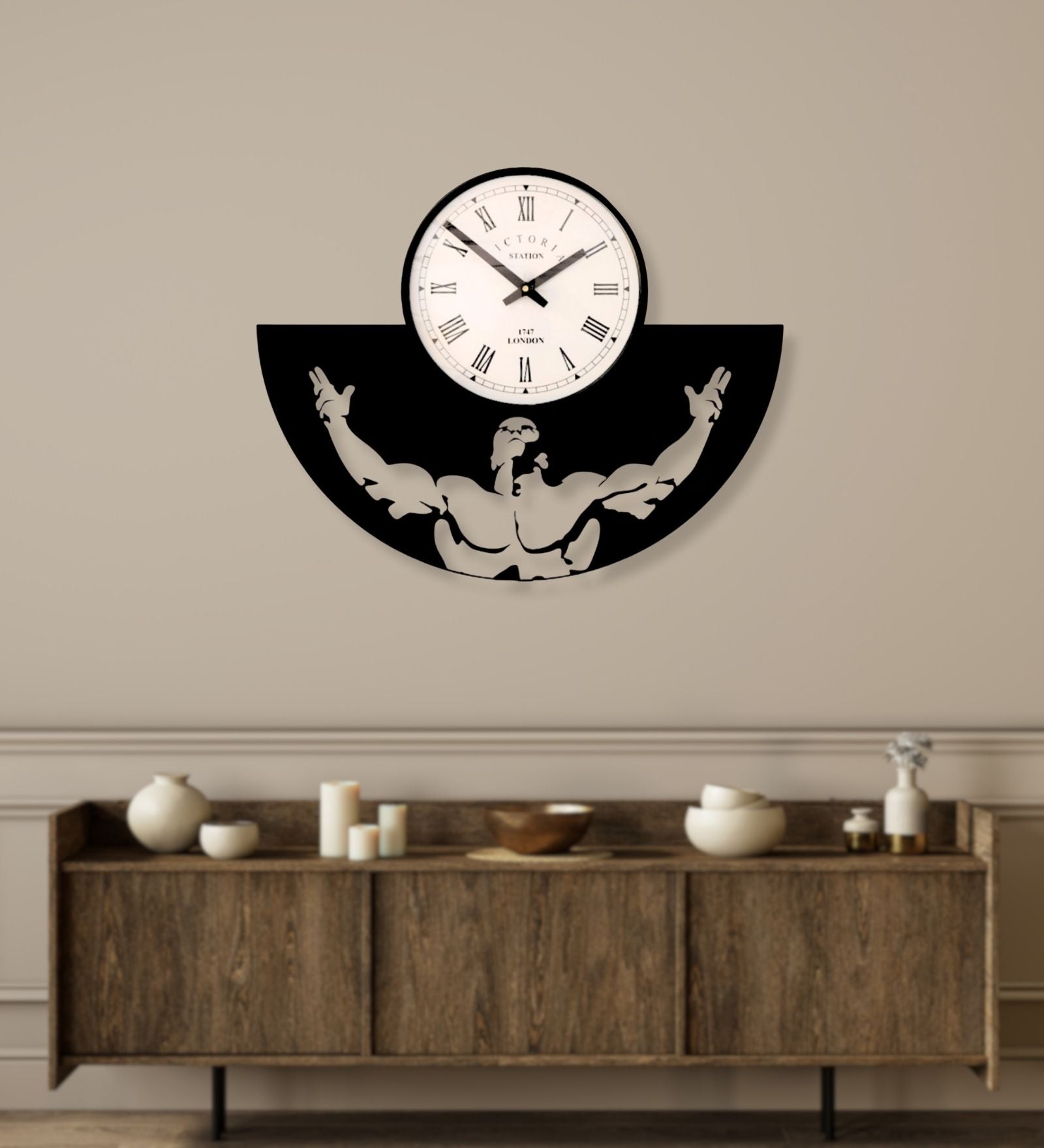 Gym Work for it Wall Clock