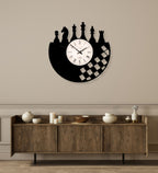 Chess Pieces Wall Clock