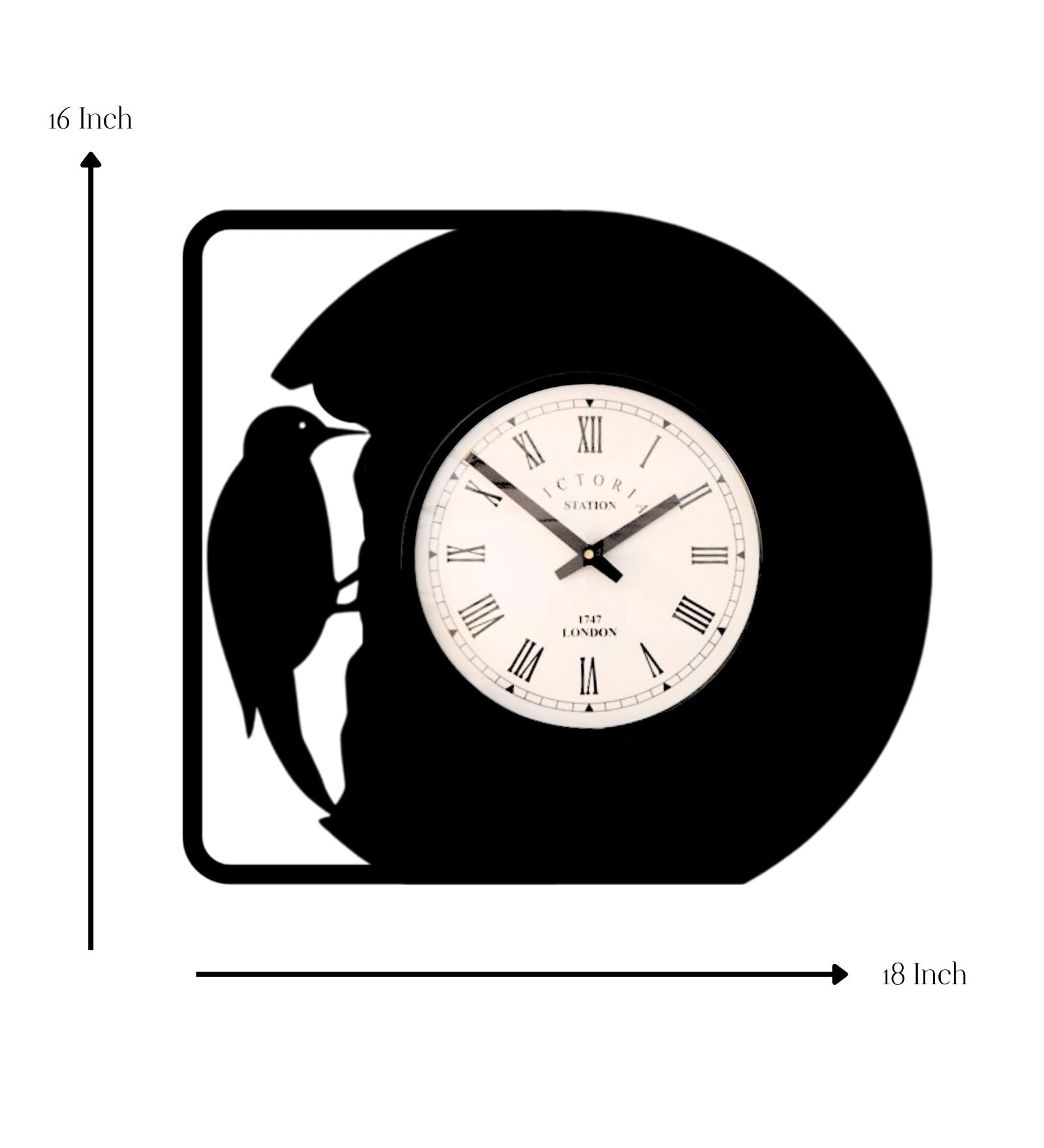 Woodpecker Wall Clock