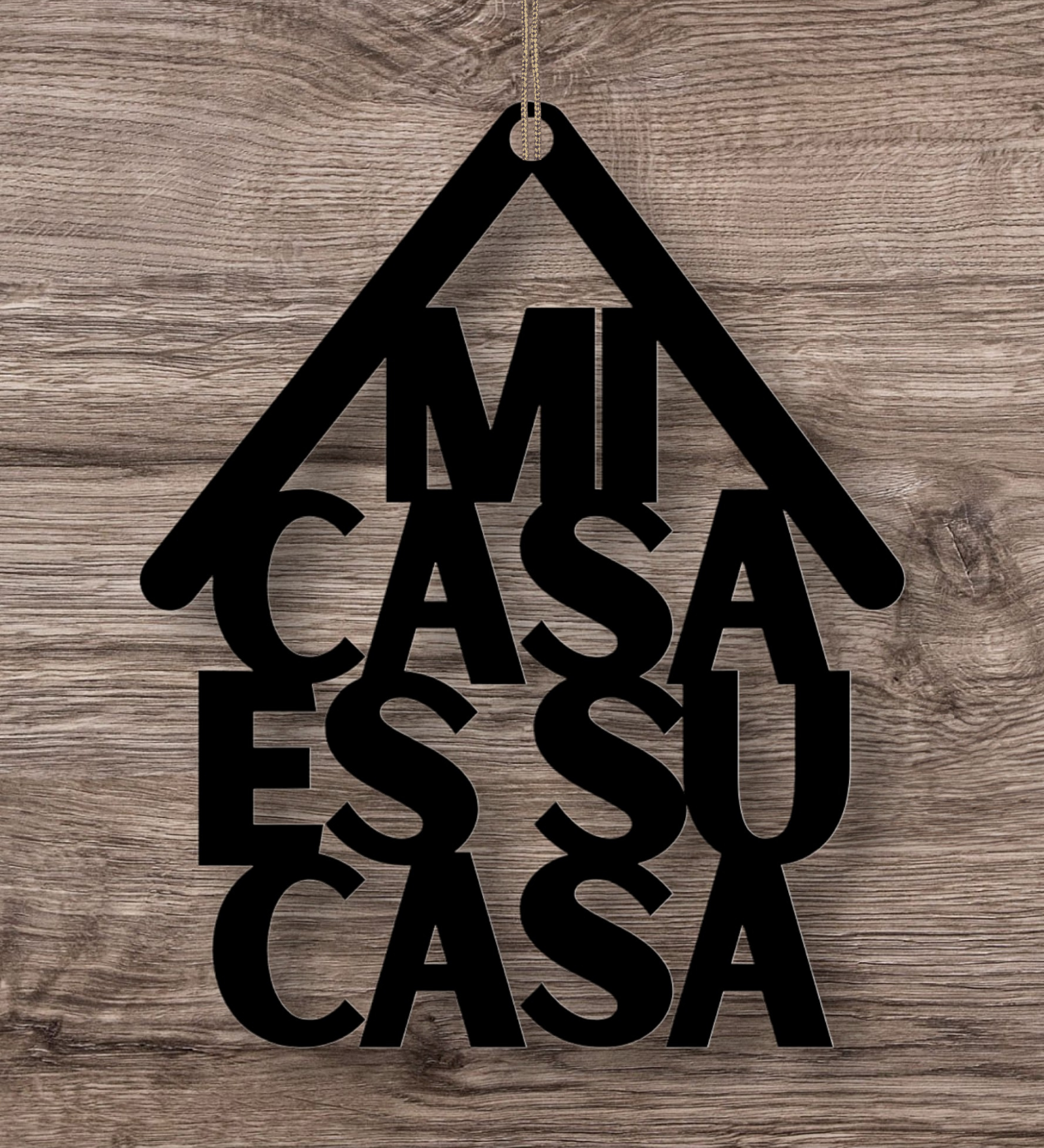 Mi Casa Es Su Casa Metal Hanging