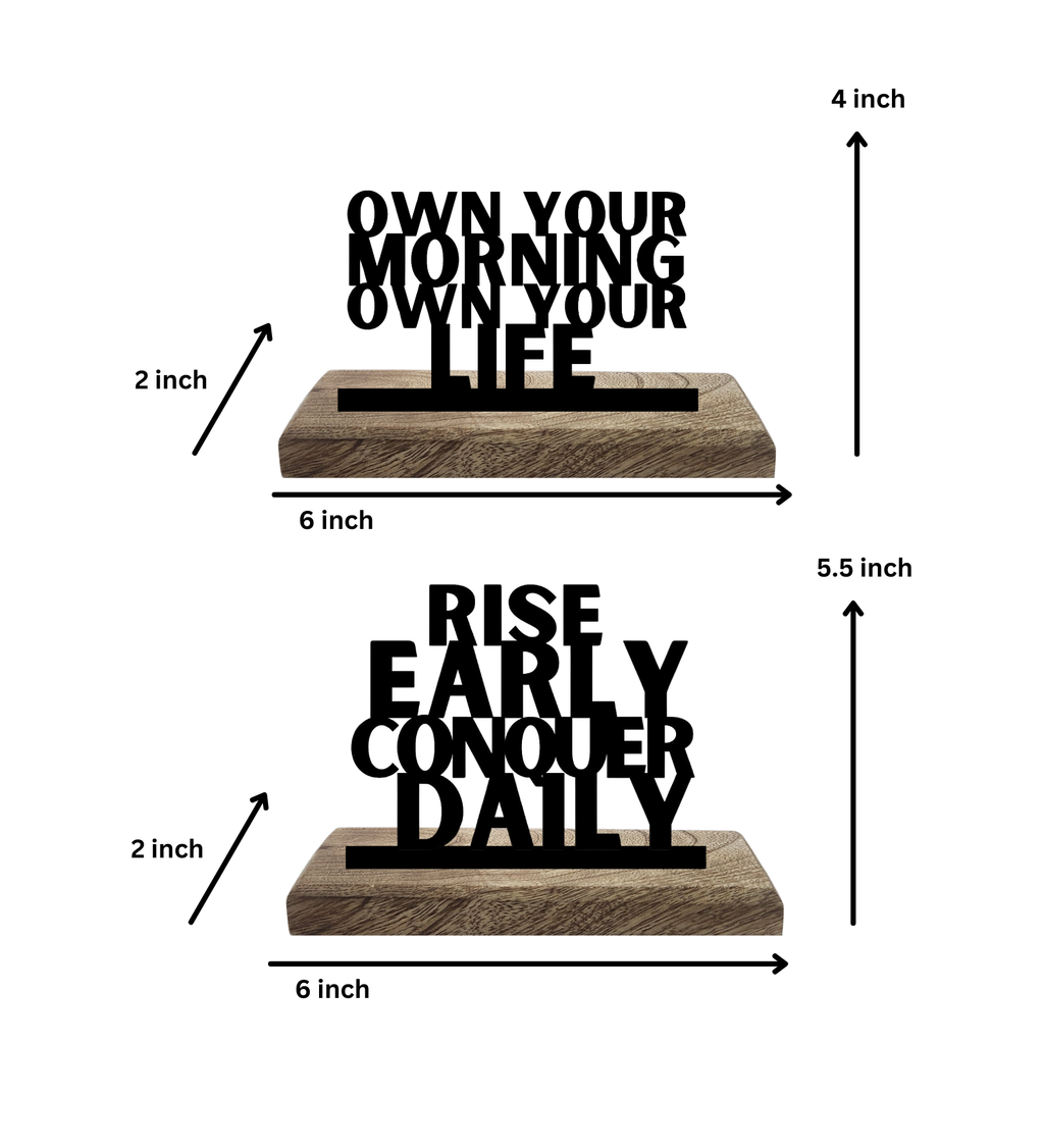 Morning Mastery Set of 2 Table Décor