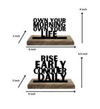 Morning Mastery Set of 2 Table Décor