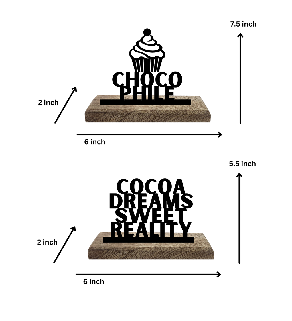 Chocophile Set of 2 Table Décor