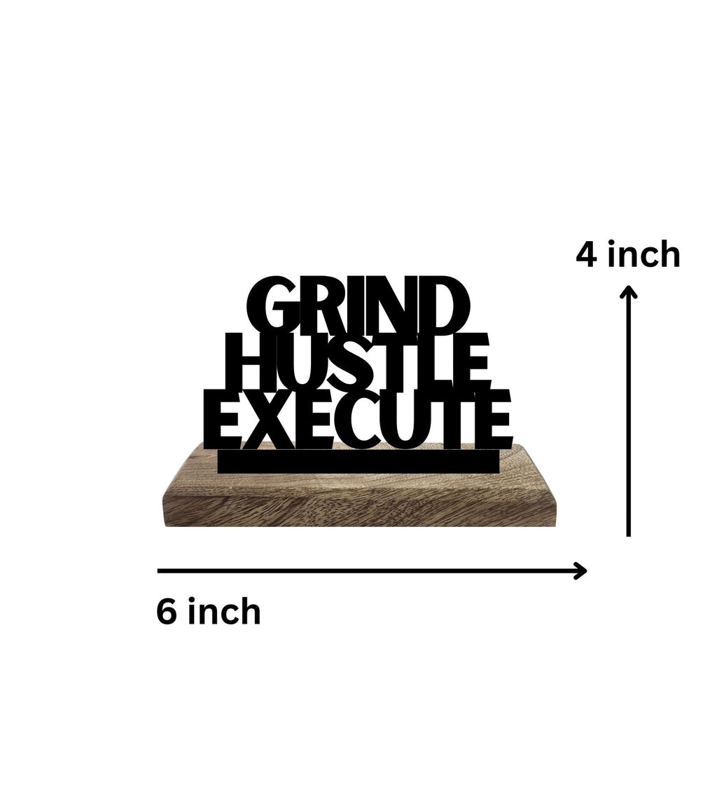 Strong Mind, Bold Execution Set of 2 Table Décor