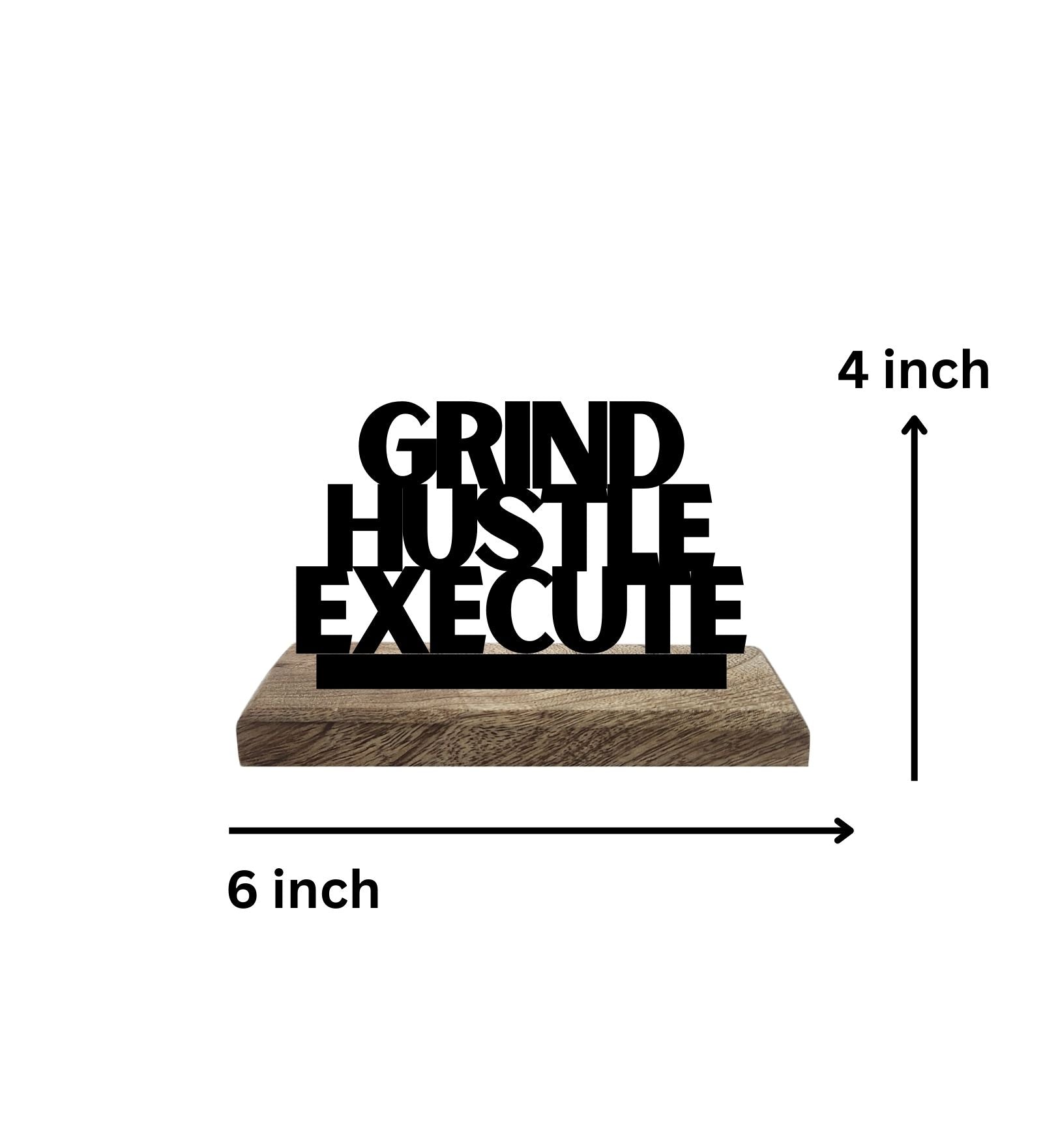 Strong Mind, Bold Execution Set of 2 Table Décor