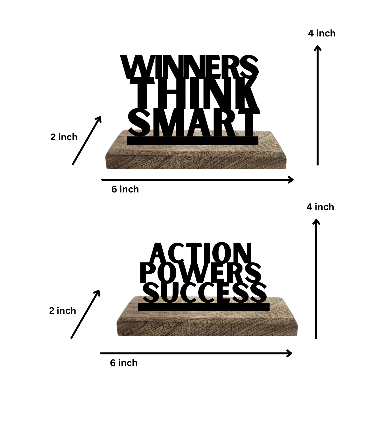 Think and Thrive Set of 2 Table Décor