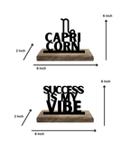 Capricorn Sun Sign Set of 2 Table Décor
