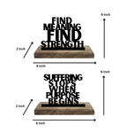 Thrive with Meaning Set of 2 Table Décor