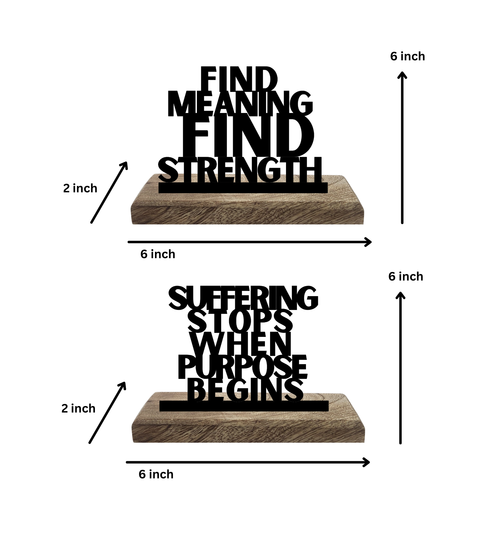 Thrive with Meaning Set of 2 Table Décor