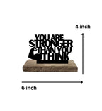Strong Mind, Bold Execution Set of 2 Table Décor