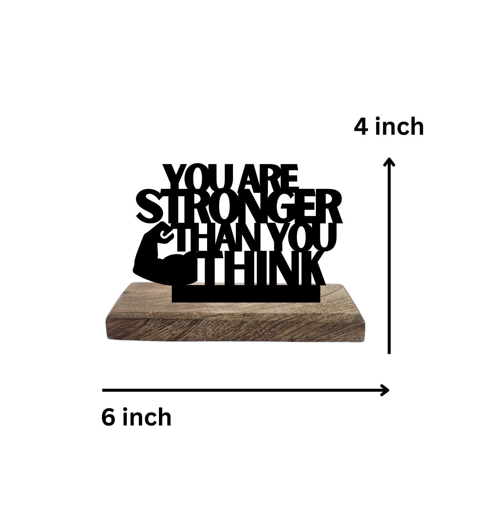 Strong Mind, Bold Execution Set of 2 Table Décor