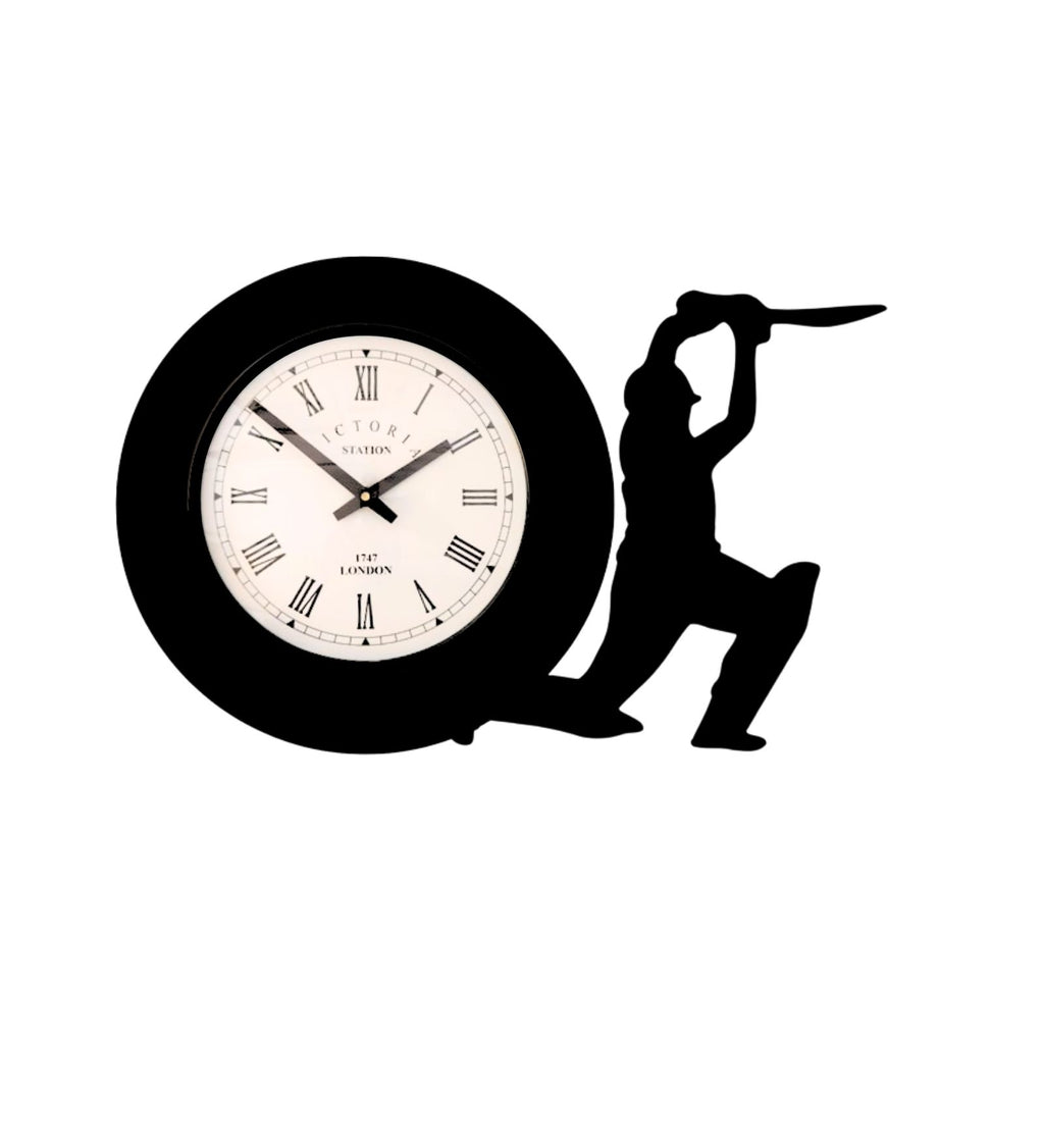 Cricketer Wall Clock