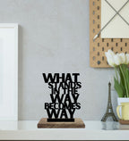 Short Life, Big Moves Set of 2 Table Décor