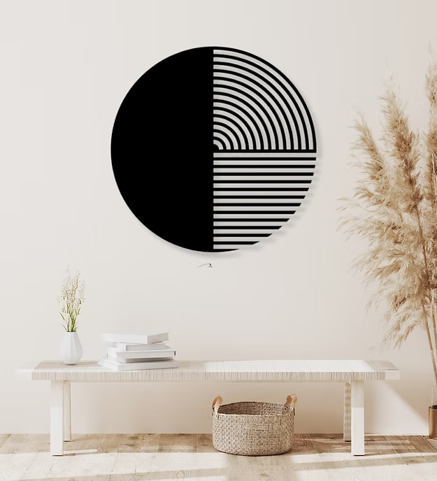 Round Abstract Geometic Design