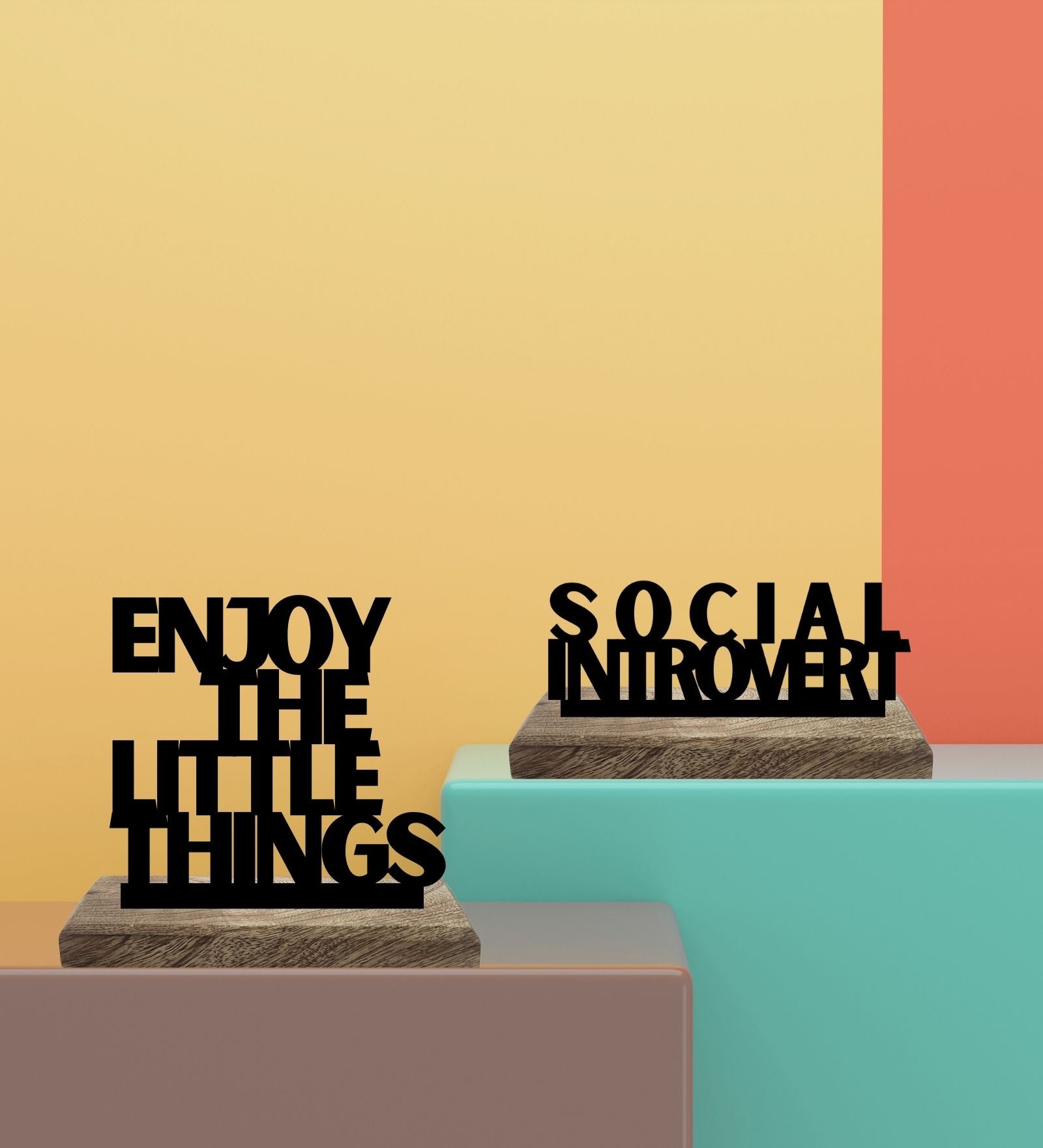 Introvert's Delight Set of 2 Table Décor