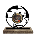 Pikachu Pokemon Black Table Clock