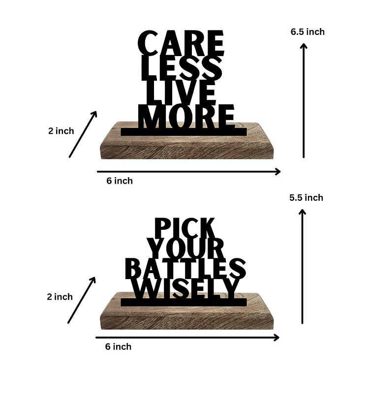 Relax and Rule Set of 2 Table Décor