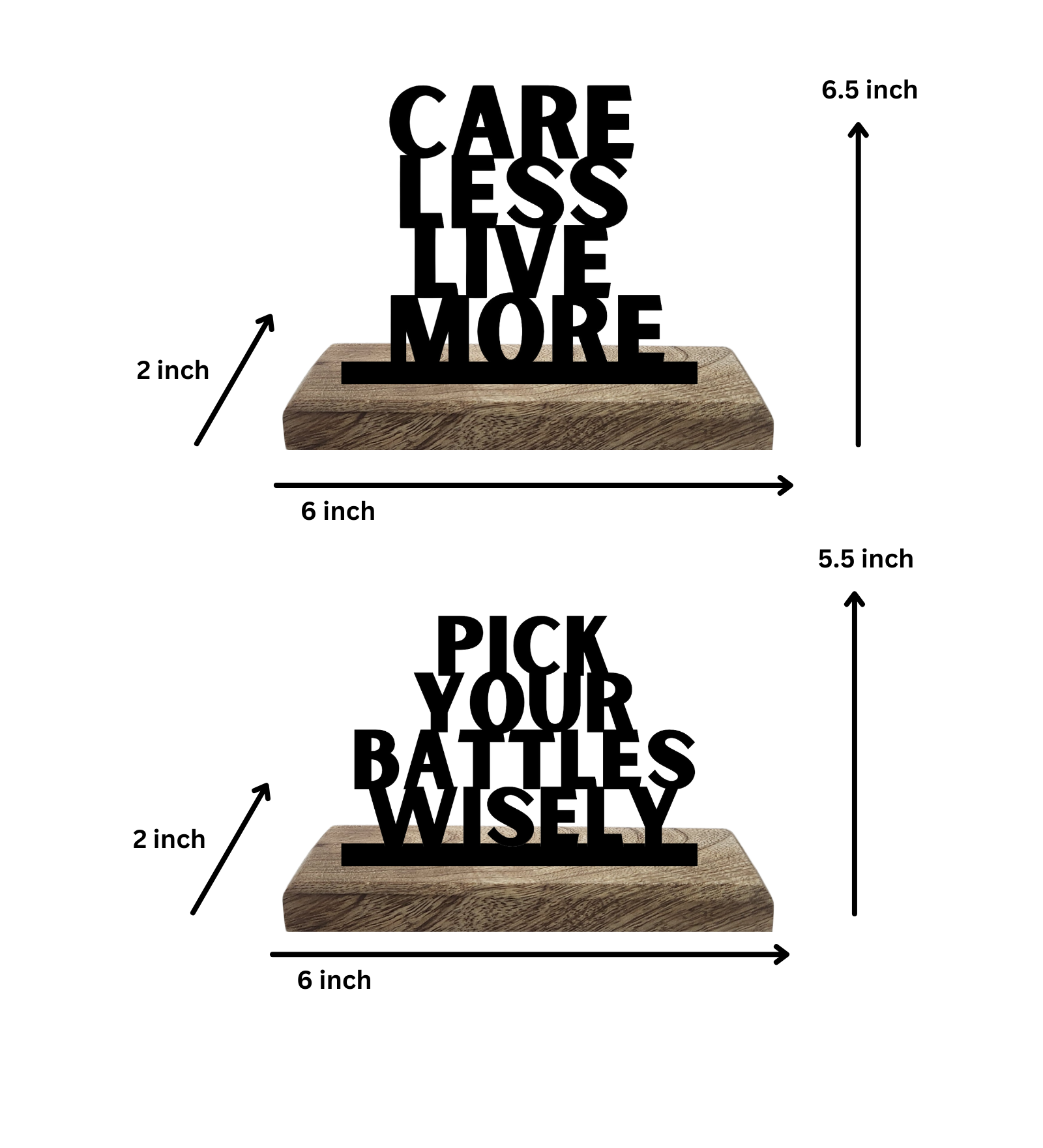 Relax and Rule Set of 2 Table Décor