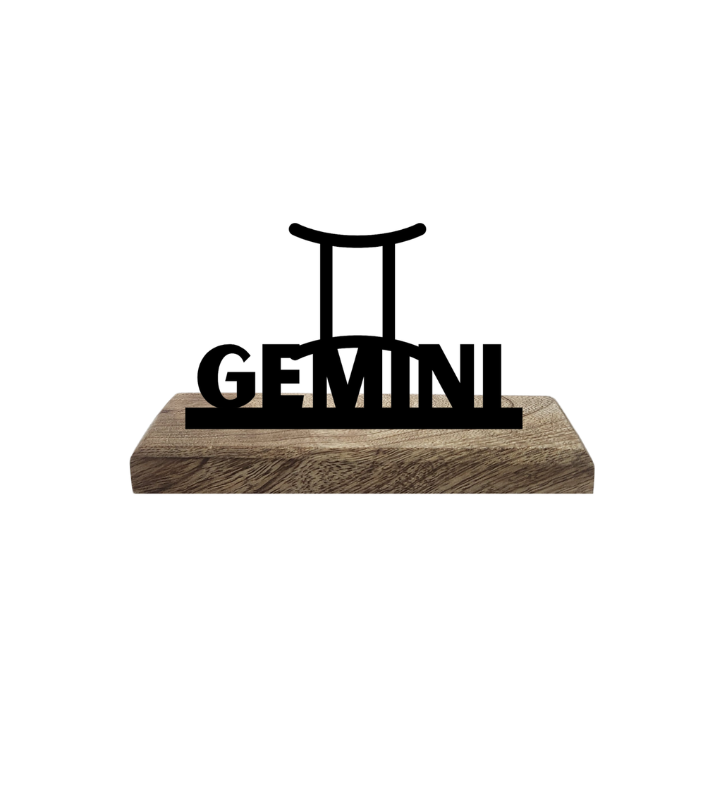 Gemini Sun Sign Set of 2 Table Décor