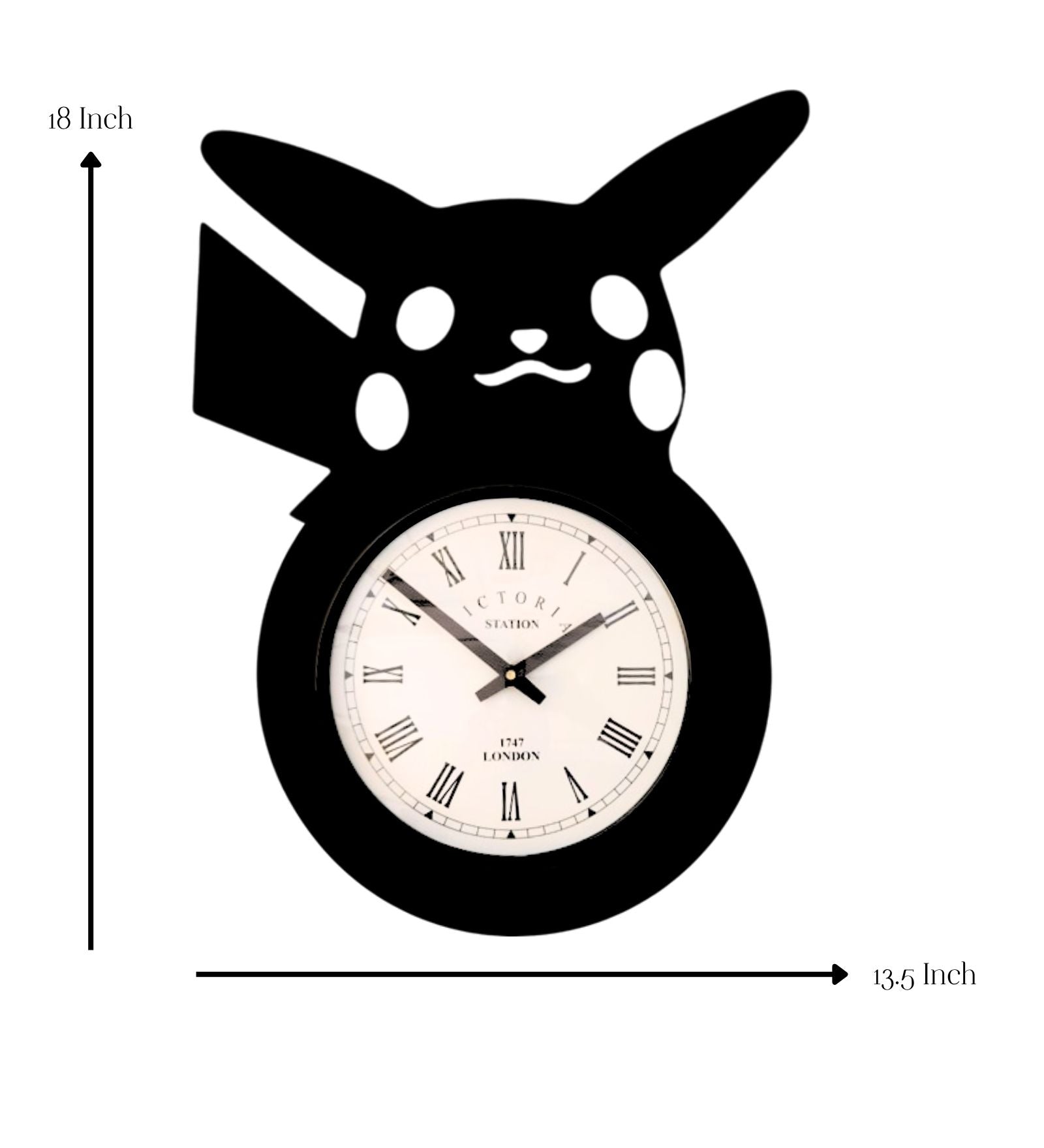 Pikachu Pokemon Wall Clock