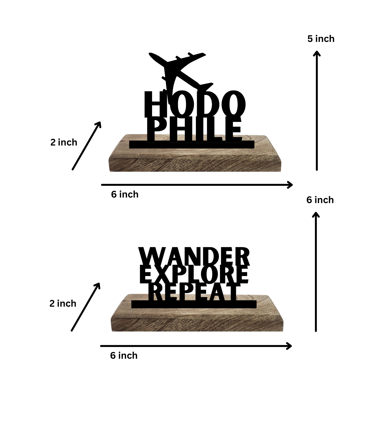 Hodophile Set of 2 Table Décor