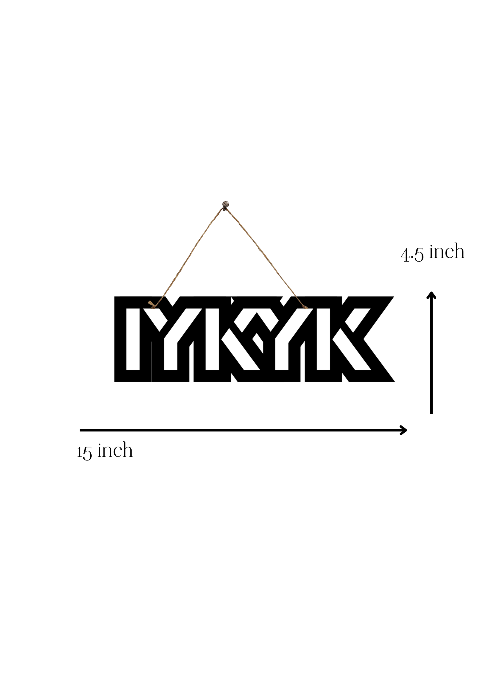 IYKYK Metal Hanging