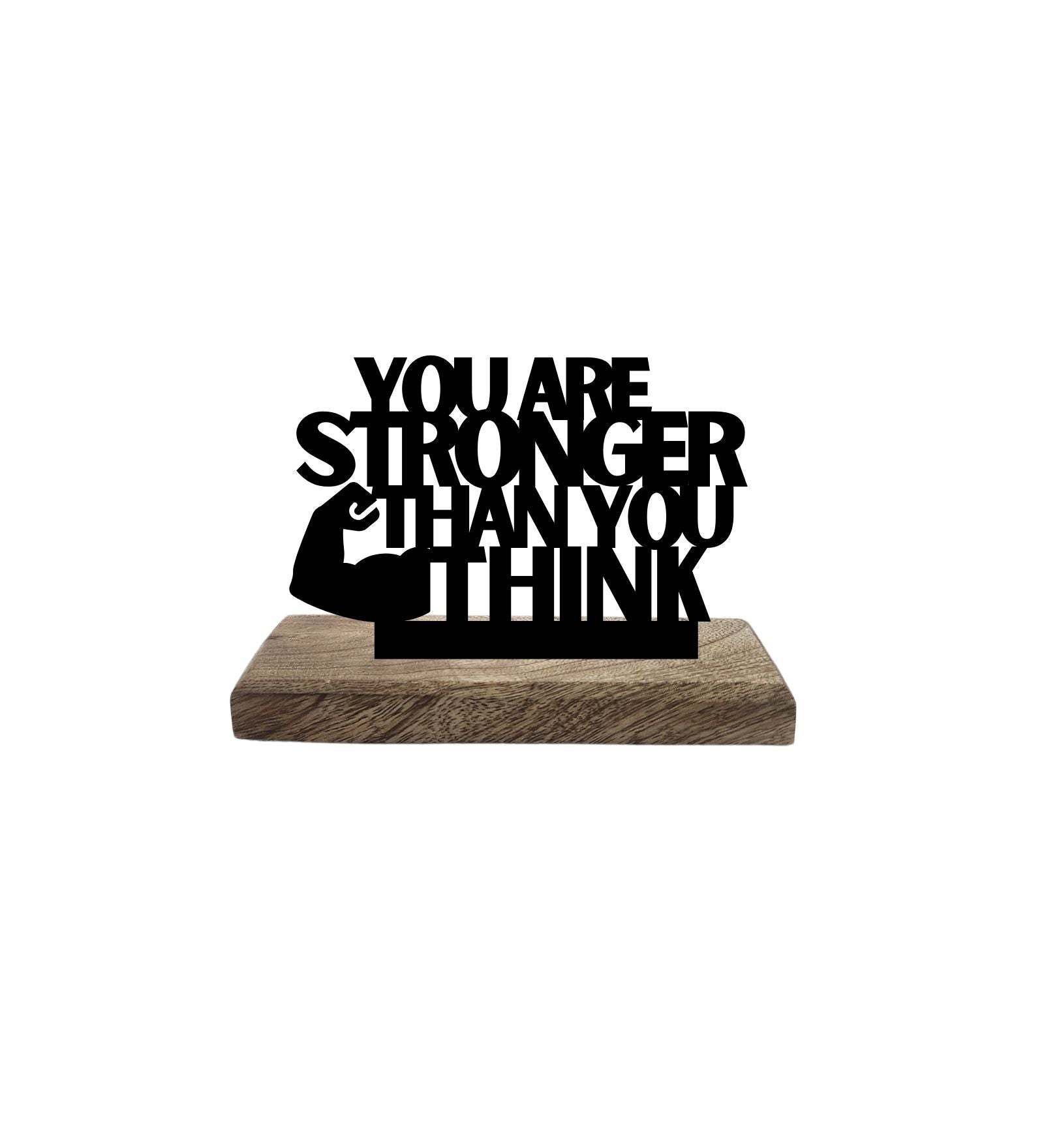 Strong Mind, Bold Execution Set of 2 Table Décor