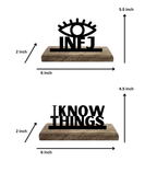 INFJ Myers Briggs Set of 2 Table Décor