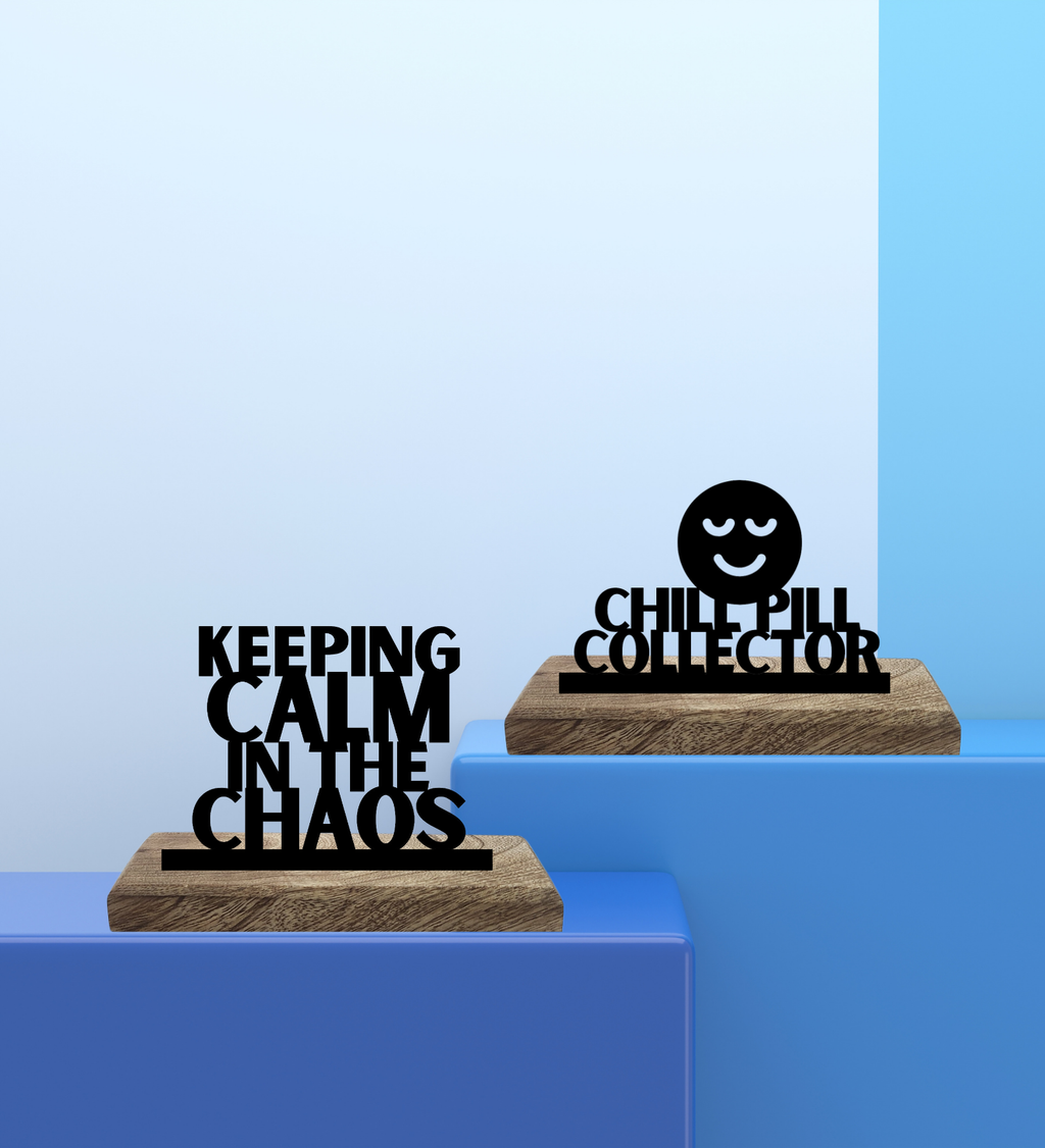Chill Pill Collector Set of 2 Table Décor