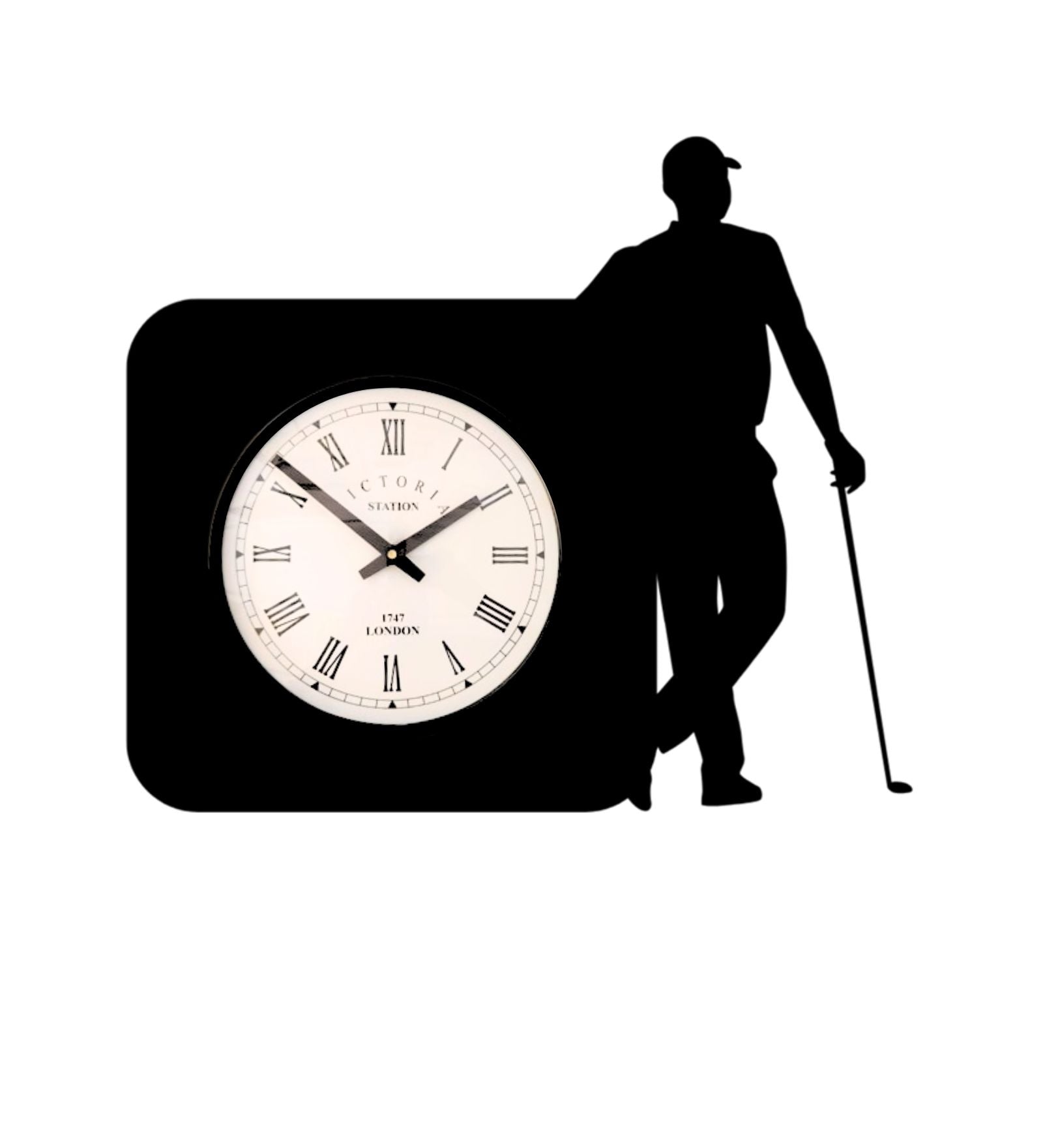 Golfer Wall Clock