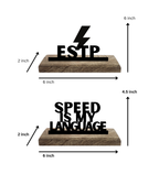 ESTP Myers Briggs Set of 2 Table Décor